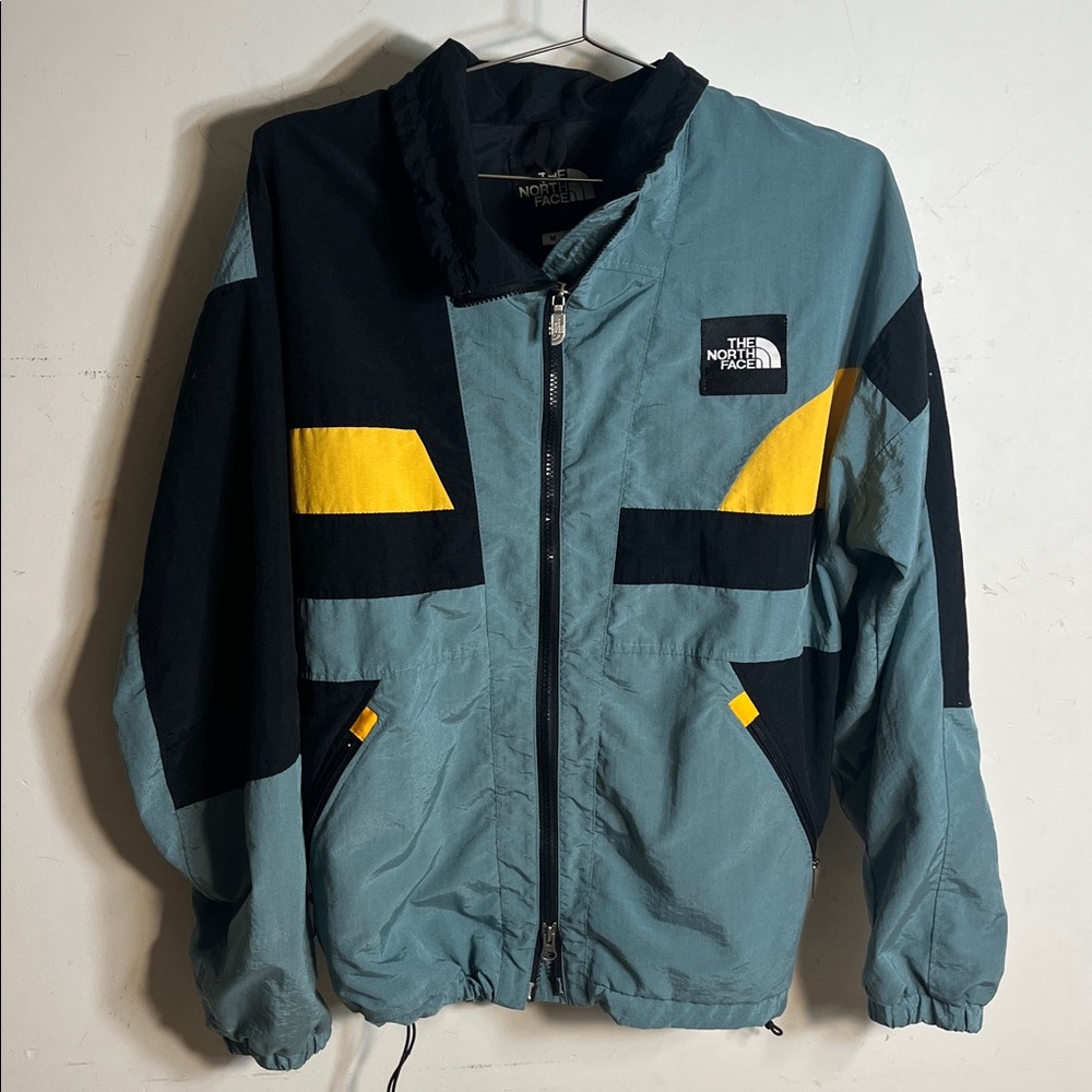The North Face Vintage Teal,Gold and Black Jacket Size Medium USA Made